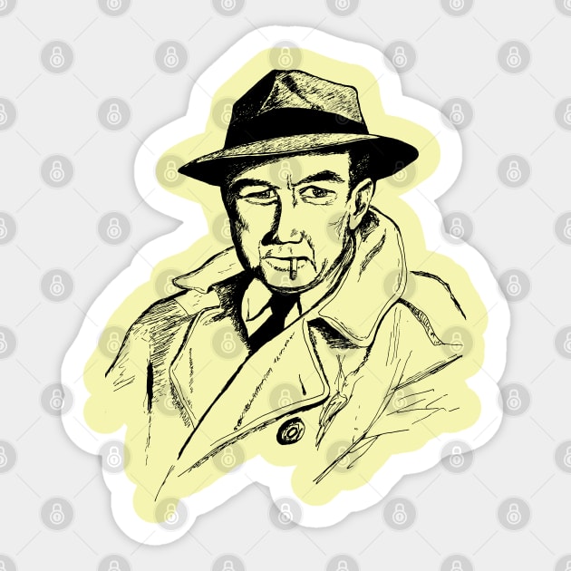 Private Detective Sticker by Alan Hogan